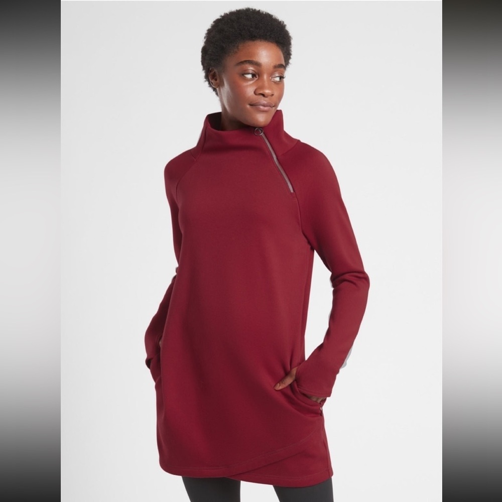 Athleta Plum Cozy Karma Sweater Dress